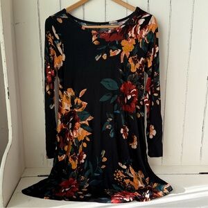 Floral Autumn Long Sleeve Dress